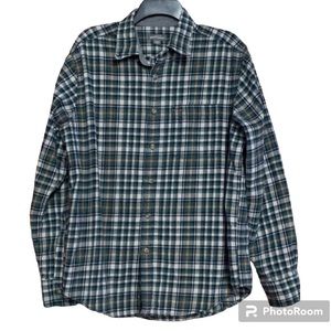 Eddie Bauer Long Sleeve Plaid Shirt Sz L
